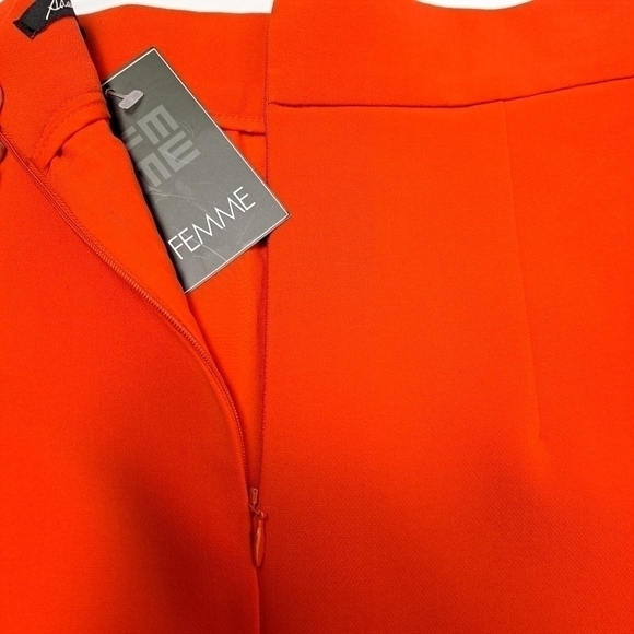 𝅺SANDRA Angelozzi Red Pencil Skirt  Skirt - Picture 6 of 10